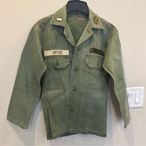 Army Fatigue Shirt 1960's US Army Vintage size S/M